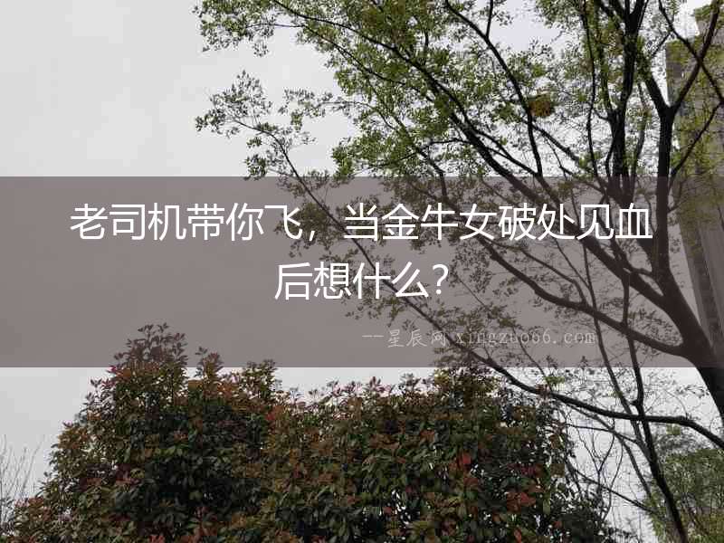 老司機(jī)帶你飛，當(dāng)金牛女破處見血后想什么？