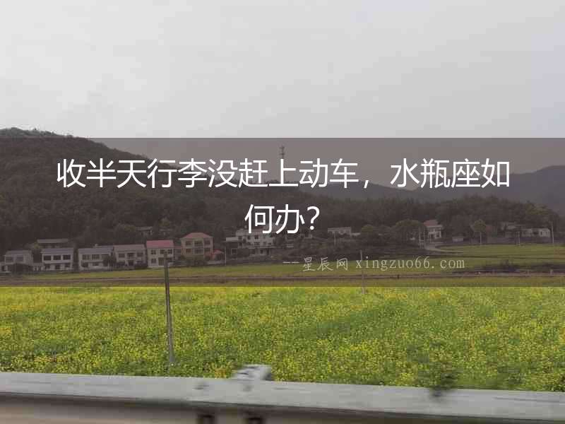 收半天行李沒趕上動車，水瓶座如何辦？