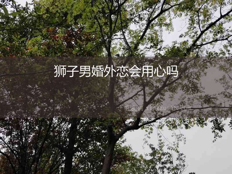 獅子男婚外戀會(huì)用心嗎