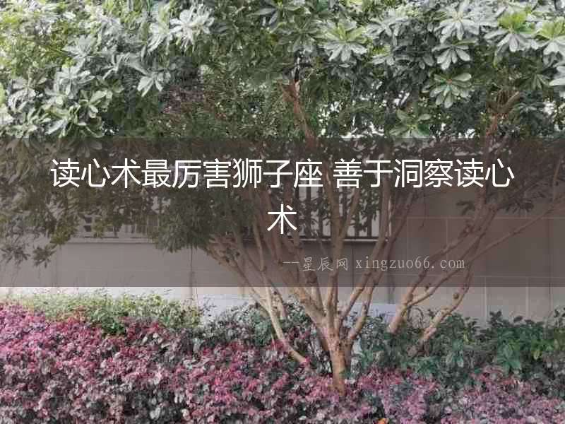 讀心術最厲害獅子座 善于洞察讀心術
