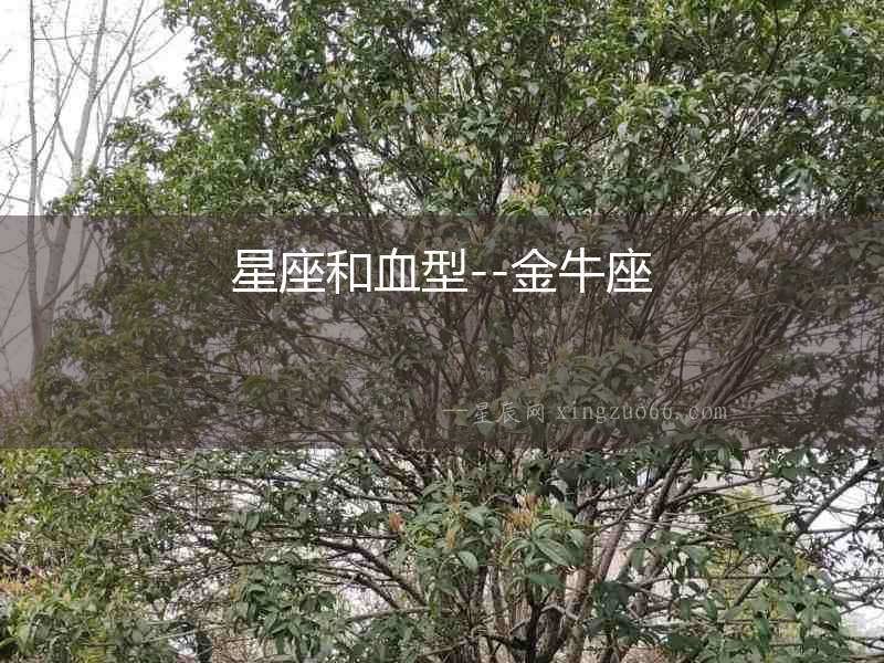 星座和血型--金牛座