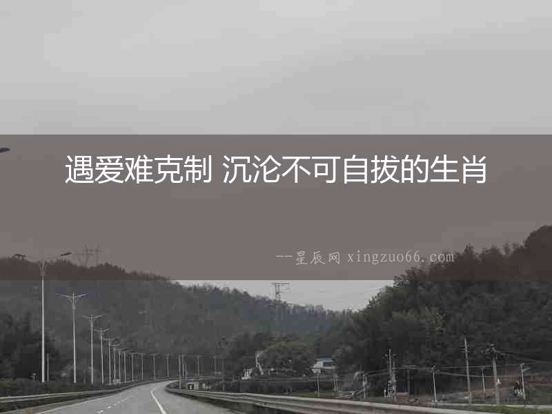 遇愛難克制 沉淪不可自拔的生肖
