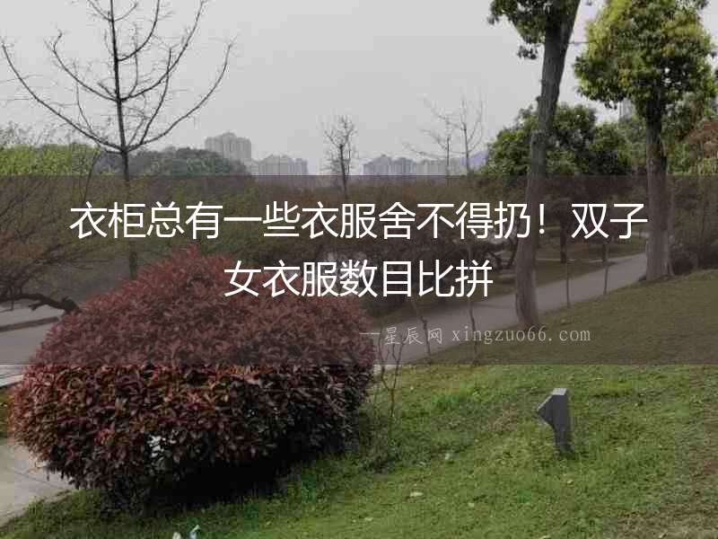 衣柜總有一些衣服舍不得扔！雙子女衣服數目比拼
