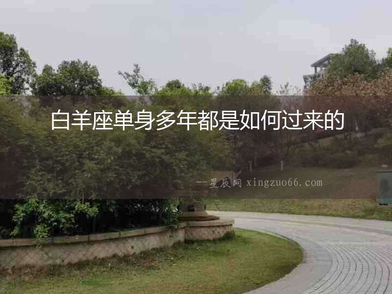 白羊座單身多年都是如何過來的