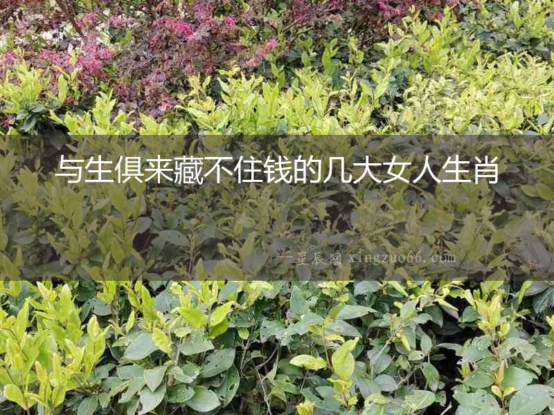與生俱來藏不住錢的幾大女人生肖