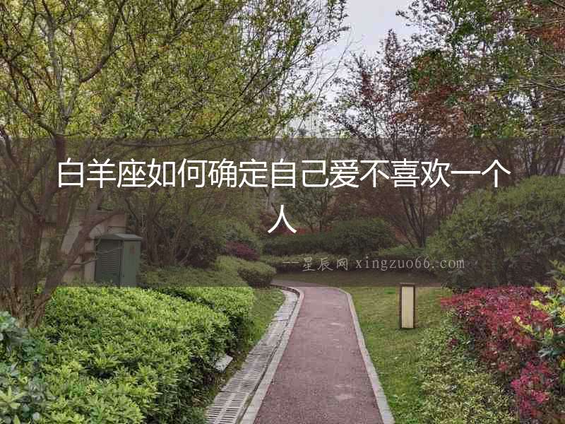 白羊座如何確定自己愛不喜歡一個人