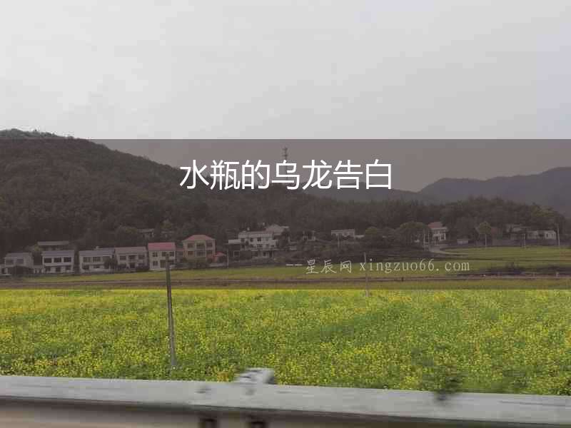 水瓶的烏龍告白