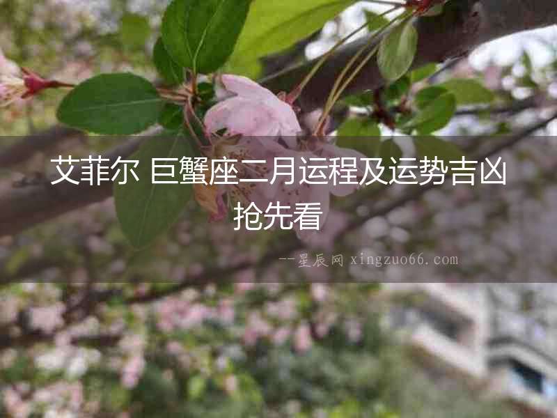 艾菲爾 巨蟹座二月運程及運勢吉兇搶先看