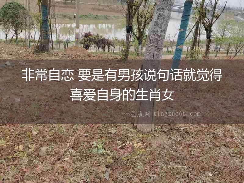 非常自戀 要是有男孩說句話就覺得喜愛自身的生肖女