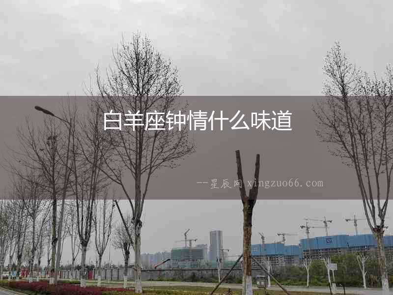 白羊座鐘情什么味道