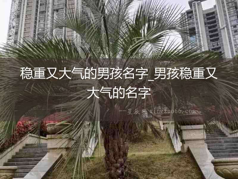 穩(wěn)重又大氣的男孩名字_男孩穩(wěn)重又大氣的名字