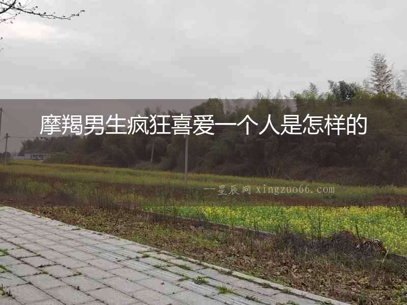 摩羯男生瘋狂喜愛一個人是怎樣的