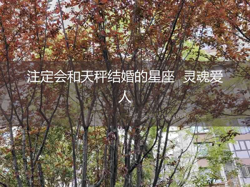 注定會和天秤結婚的星座  靈魂愛人