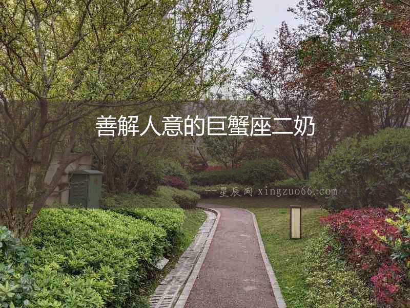 善解人意的巨蟹座二奶