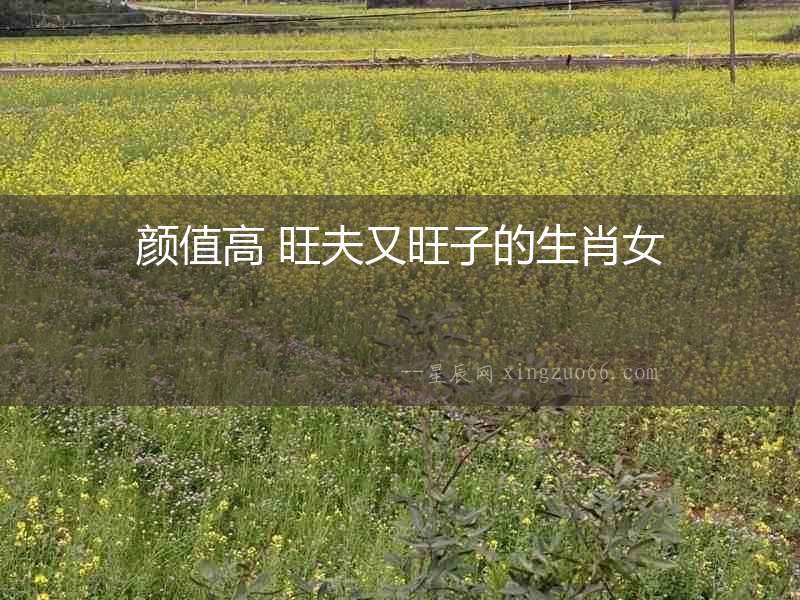 顏值高 旺夫又旺子的生肖女