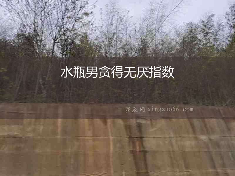 水瓶男貪得無厭指數