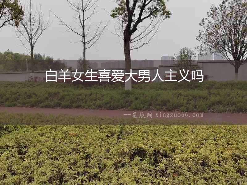 白羊女生喜愛大男人主義嗎