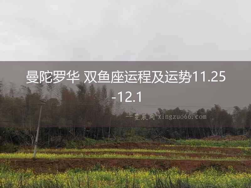 曼陀羅華 雙魚座運(yùn)程及運(yùn)勢(shì)11.25-12.1