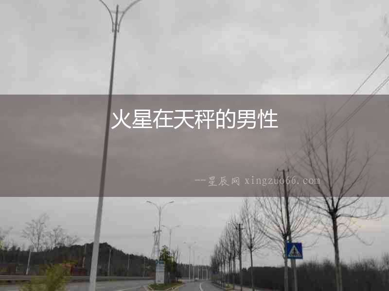 火星在天秤的男性