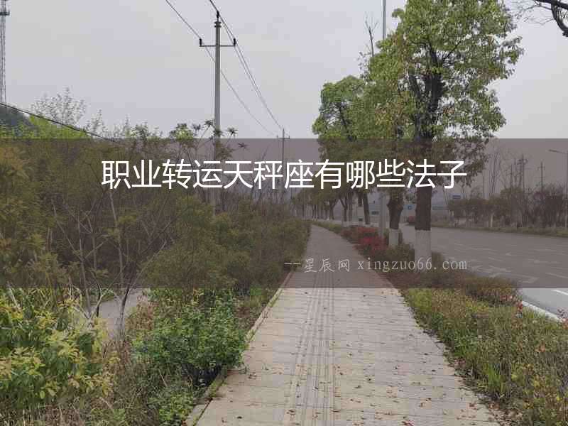 職業(yè)轉(zhuǎn)運(yùn)天秤座有哪些法子