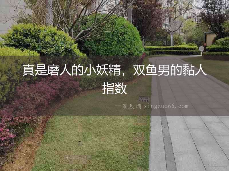 真是磨人的小妖精，雙魚男的黏人指數
