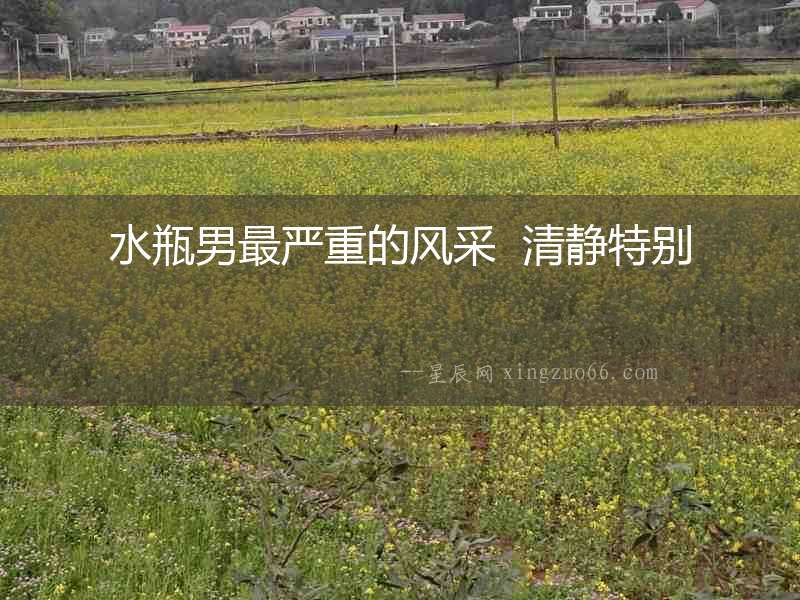 水瓶男最嚴重的風采  清靜特別