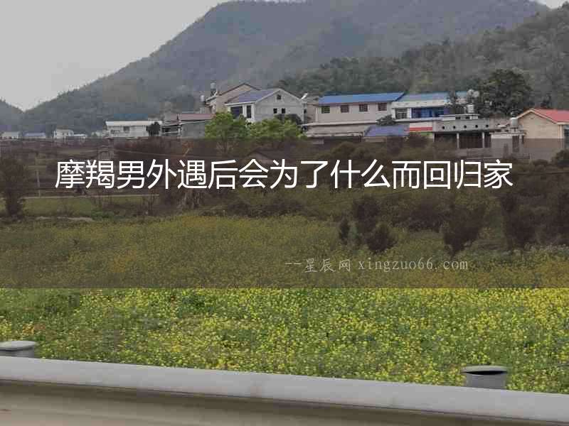 摩羯男外遇后會為了什么而回歸家