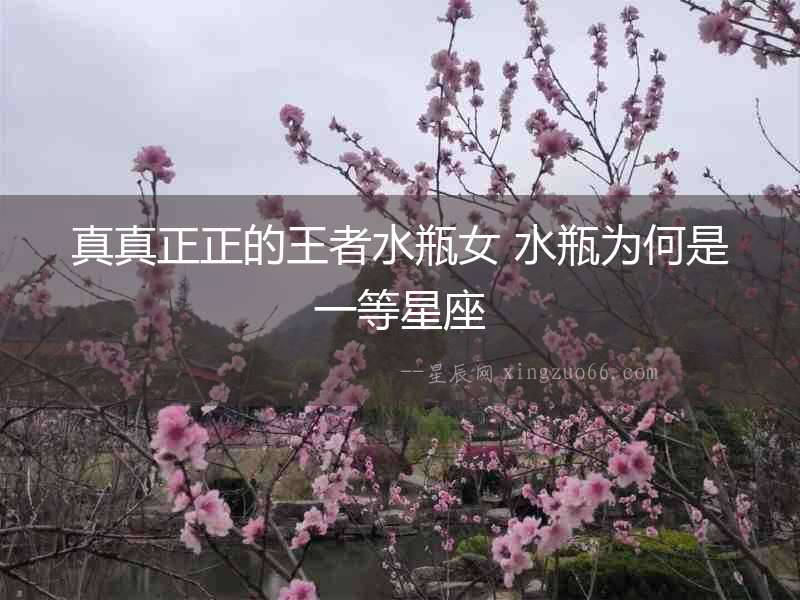 真真正正的王者水瓶女 水瓶為何是一等星座