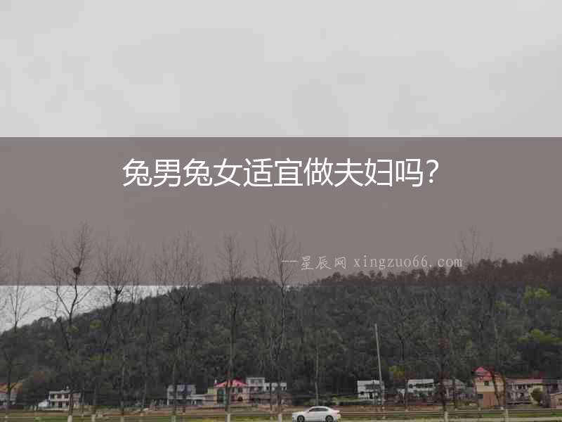 兔男兔女適宜做夫婦嗎？
