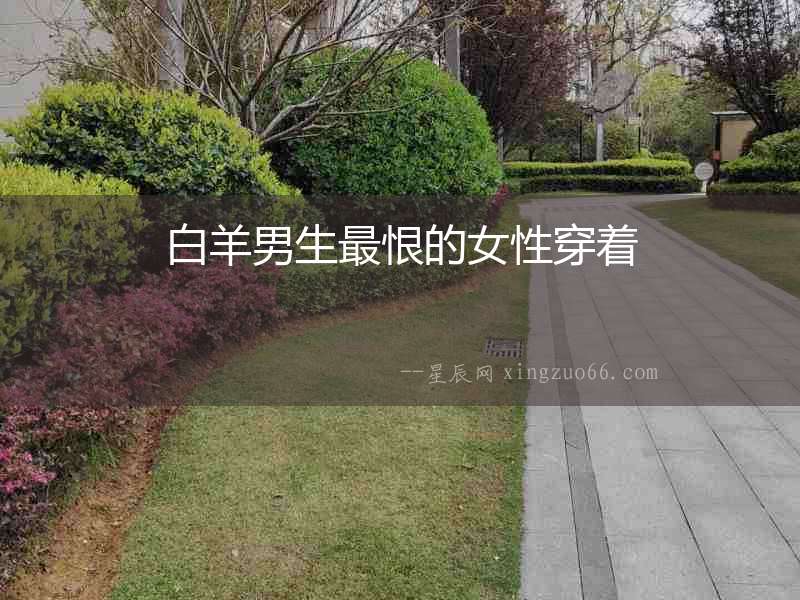 白羊男生最恨的女性穿著