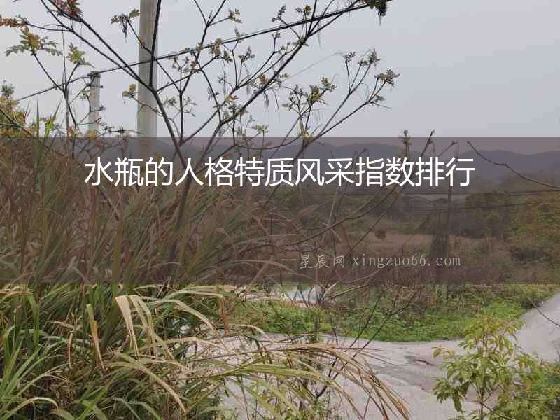 水瓶的人格特質風采指數排行