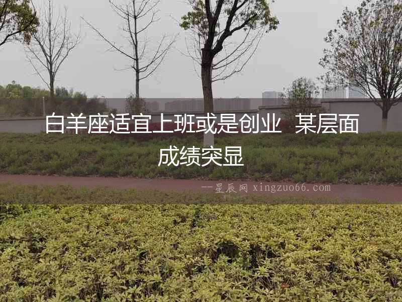 白羊座適宜上班或是創(chuàng)業(yè)  某層面成績突顯