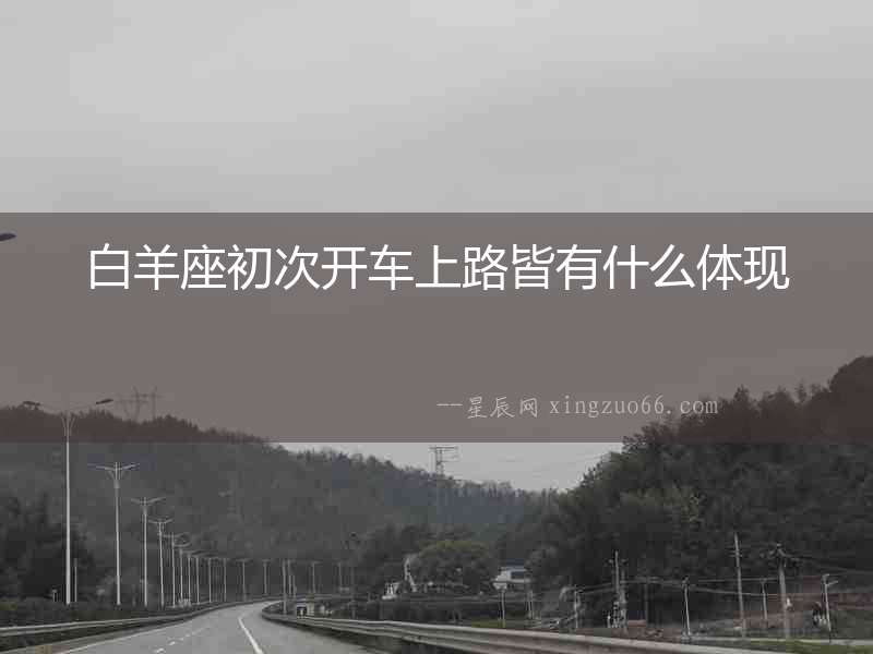 白羊座初次開車上路皆有什么體現(xiàn)
