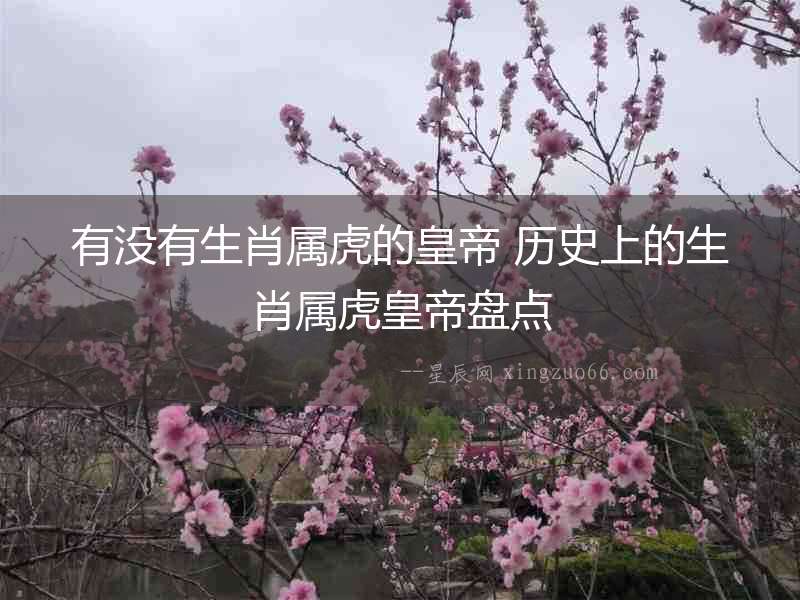 有沒有生肖屬虎的皇帝 歷史上的生肖屬虎皇帝盤點