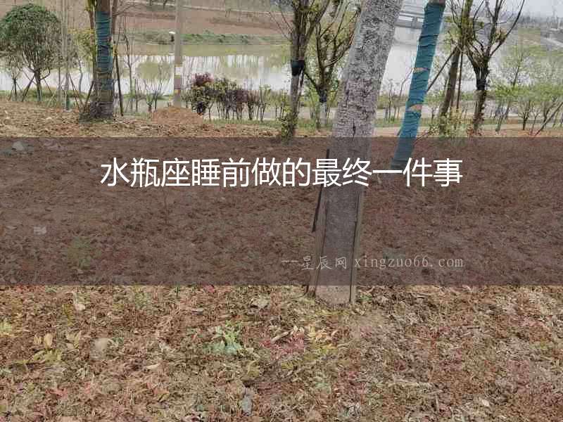 水瓶座睡前做的最終一件事