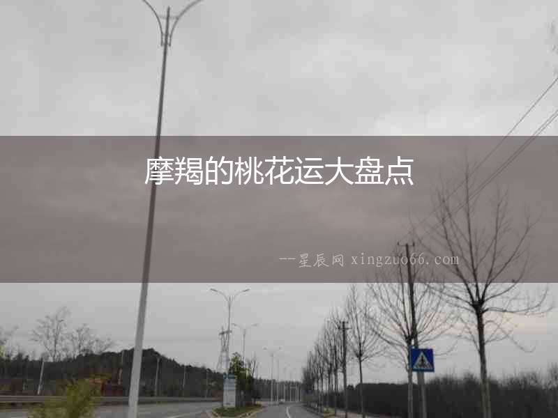 摩羯的桃花運(yùn)大盤點(diǎn)