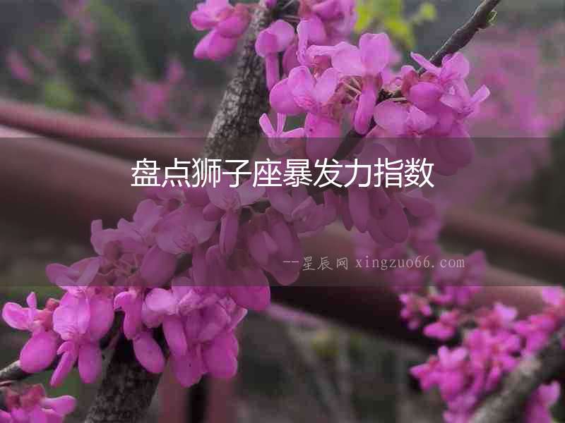 盤點獅子座暴發力指數
