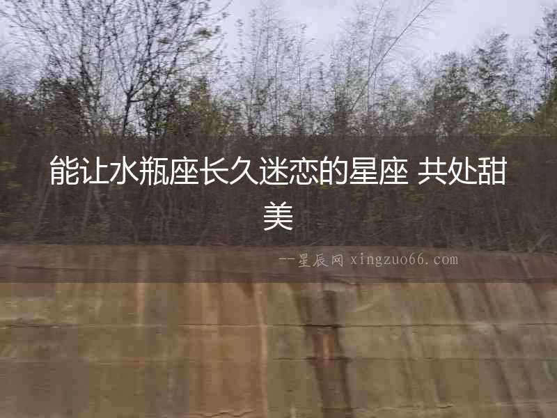 能讓水瓶座長久迷戀的星座 共處甜美