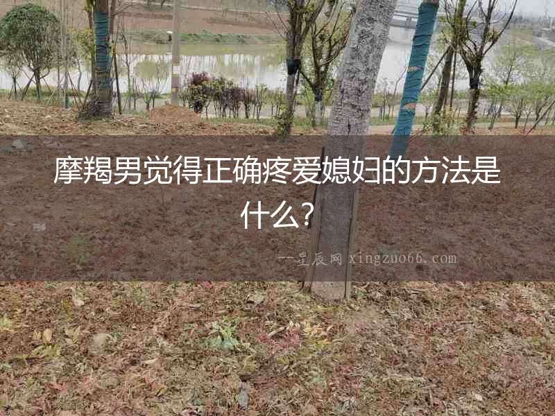 摩羯男覺得正確疼愛媳婦的方法是什么？