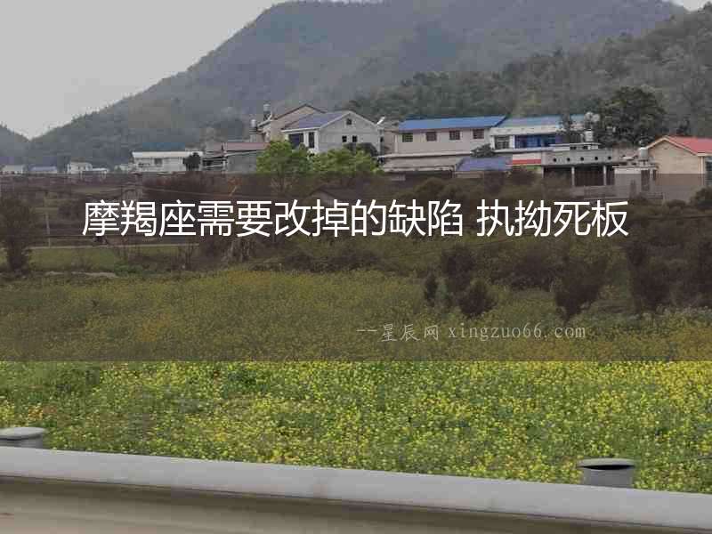 摩羯座需要改掉的缺陷 執拗死板