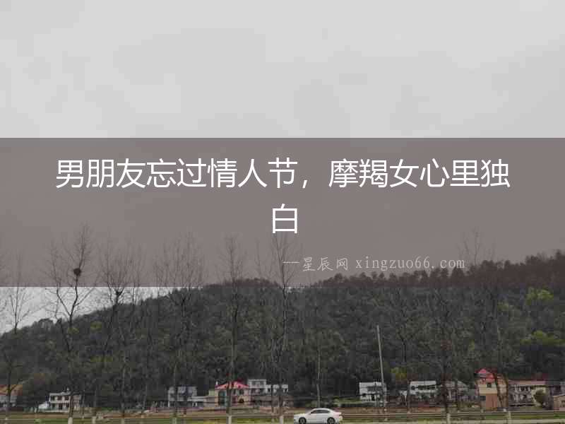 男朋友忘過情人節(jié)，摩羯女心里獨(dú)白