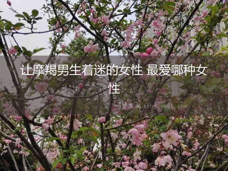 讓摩羯男生著迷的女性 最愛哪種女性