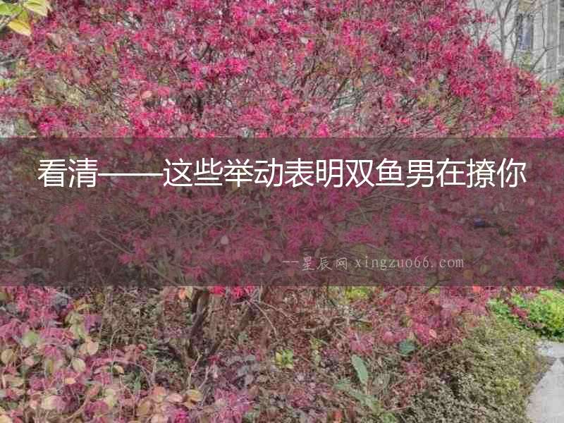 看清——這些舉動表明雙魚男在撩你