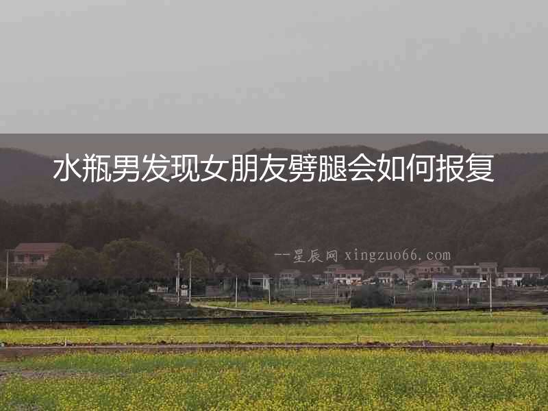 水瓶男發現女朋友劈腿會如何報復