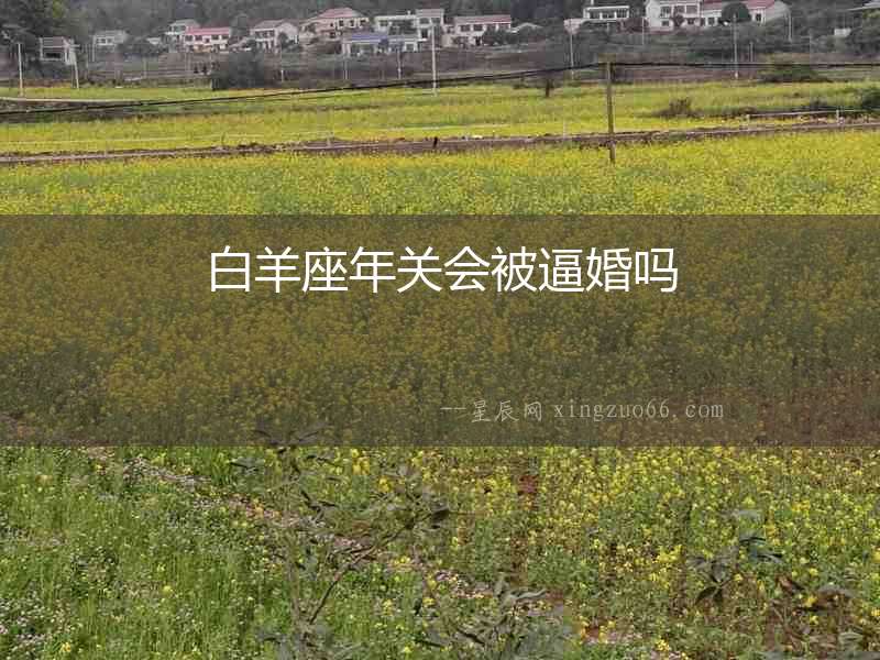 白羊座年關(guān)會被逼婚嗎