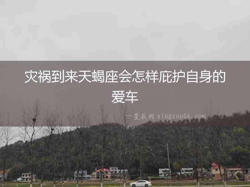災禍到來天蝎座會怎樣庇護自身的愛車