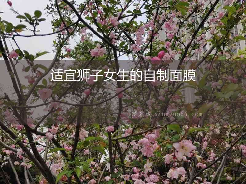 適宜獅子女生的自制面膜