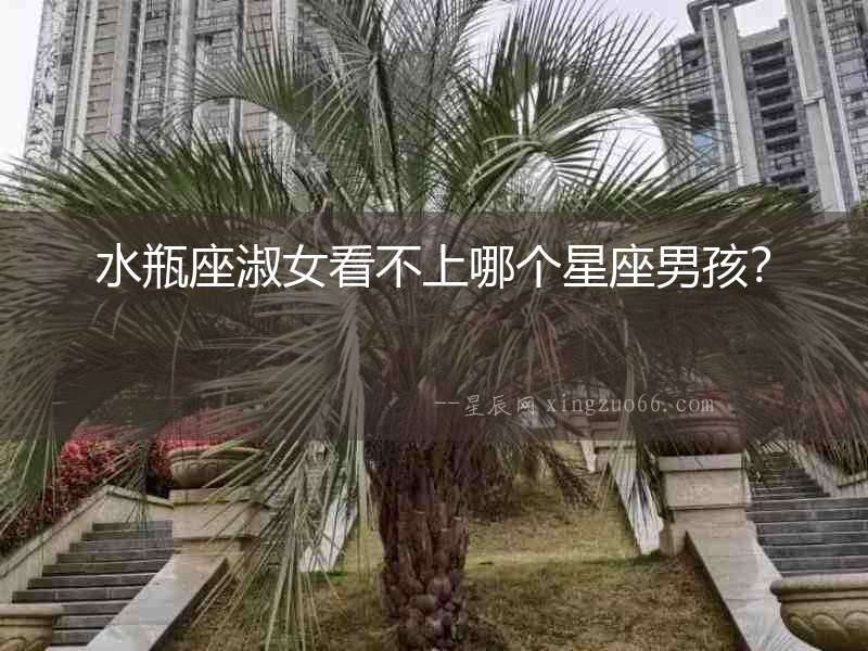 水瓶座淑女看不上哪個星座男孩？