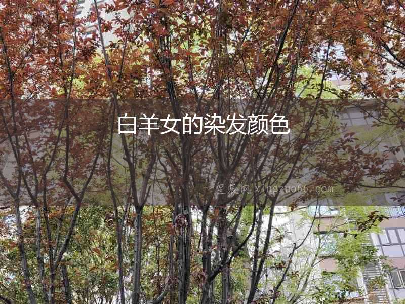白羊女的染發顏色