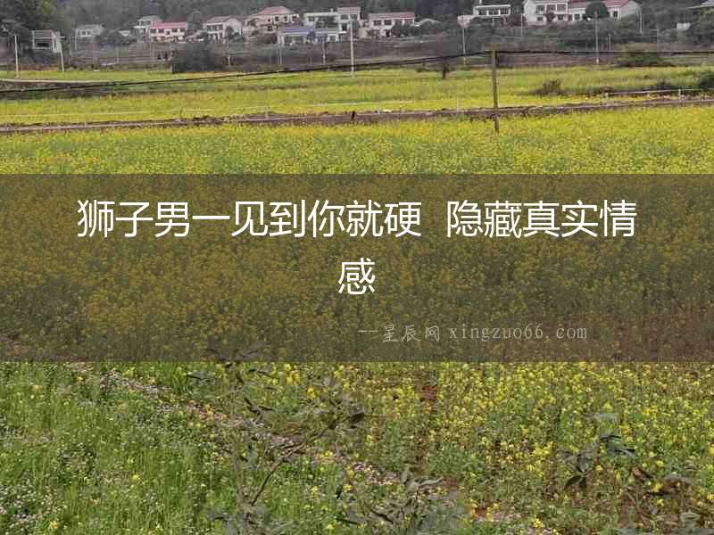 獅子男一見到你就硬  隱藏真實情感